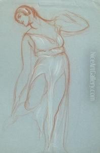 A Female Figure Study by Albert Edward Sterner