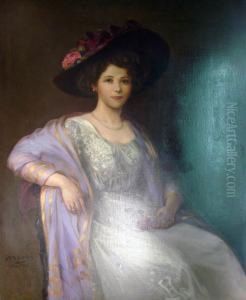 Portrait De Femme Au Chapeau