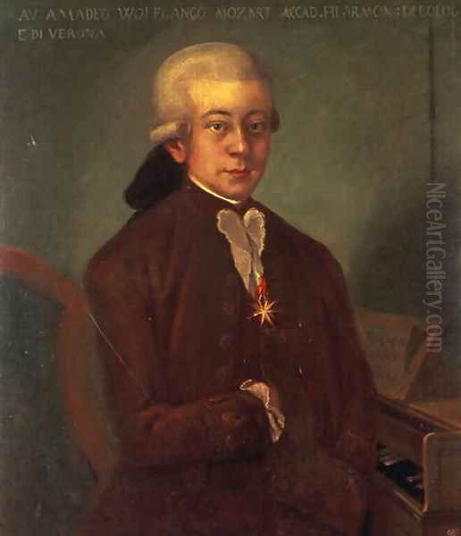 Portrait of Wolfgang Amadeus Mozart - view 1