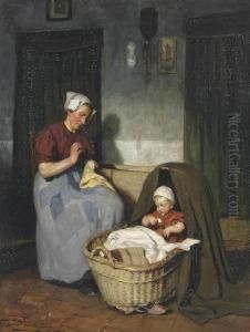 Work And Play by Jacobus Frederick Sterre De Jong