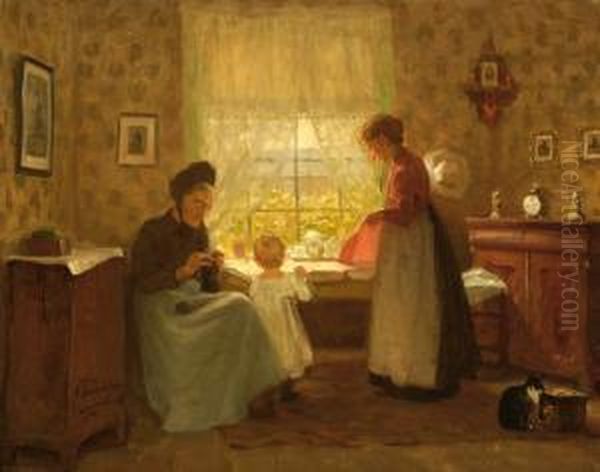 Three Generations Of Women In An Interior - view 1