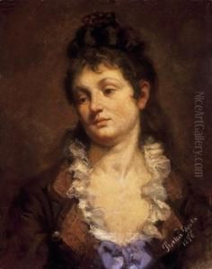 Portrait Of A Woman by Guyla Stetka