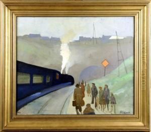 Train A Vapeur by Fernand Steven