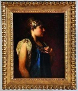portrait De Femme Orientale by Agapit Stevens
