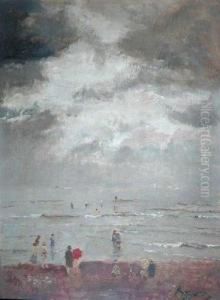 Strandzicht by Agapit Stevens