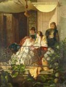 Jeunes Femmes Sur Un Balcon