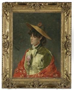 La Femme Au Chapeau by Alfred Stevens