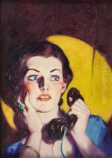 Damsel Dials Up Murder, Master Detective Pulp Cover - view 1
