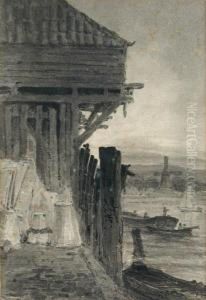 A View At Lambeth by Francis Stevens