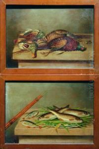 Still Life Of Pheasant And Grouse; Still Life Of Trout And Roach