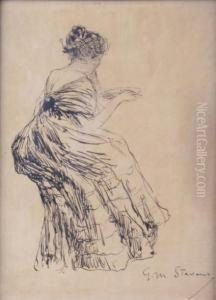 Elegante De Dos by Gustave Max Stevens