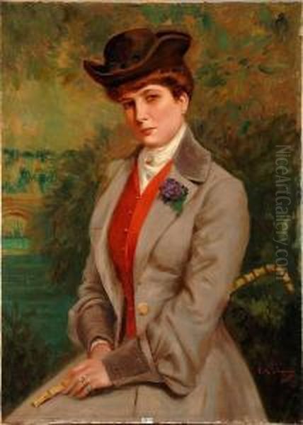 Portrait De Marguerite Van De Wiele, Ecrivain - view 1