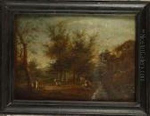 Bergeres Dans Un Paysage Boise by Jan Stevens