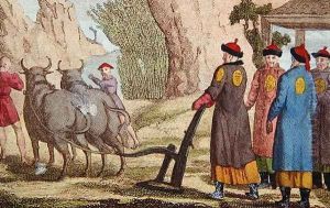 The Ploughing Festival in China, frontispiece illustration for 'La Chine en Miniature', 1811 by Anonymous Artist