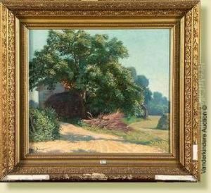 L'entree De La Ferme En Ete by Rene Stevens