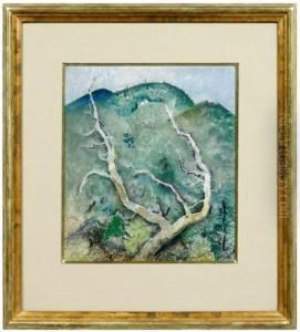 Mountain Landscape With Tree by Will Henry Stevens
