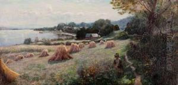 Loch Lomond In Harvest Time - view 1