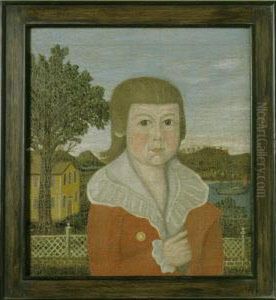 A Young Boy In A Red Jacket, Yellow House In Background: A Portrait Of Samuel Tracy Coit