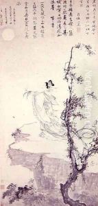 Beautiful Woman Presenting Longevity by Anonymous Artist
