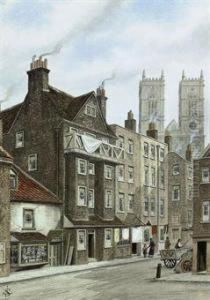 Caxton's House, With Westminster Abbey Beyond