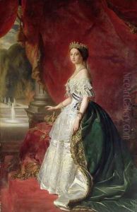 Portrait of Empress Eugenie of France by Anonymous Artist
