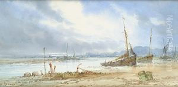 Fishing Vessels Moored On The Beach - view 1