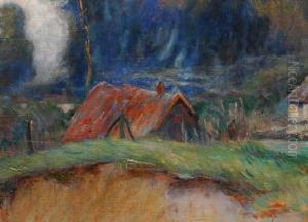 Landschaft Mit Strohgedeckten Hutten - view 1