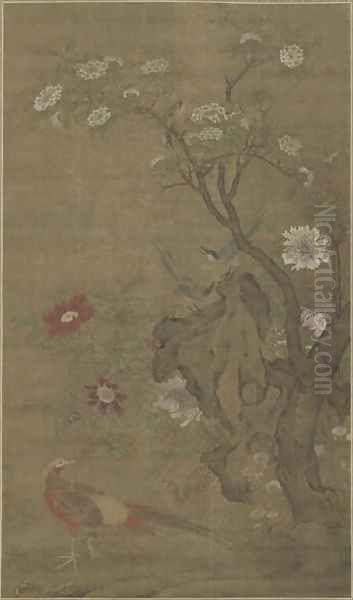 Birds and Flowers, Pheasants, Peonies - view 1