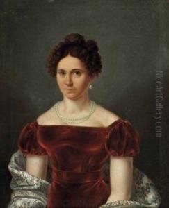 Bildnis Einer Jungen Dame Mit Kaschmirschal by Sebastian Stief