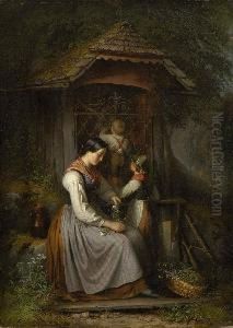 Mutter Mit Zwei Kindern Bei Der
Waldkapelle. by Sebastian Stief
