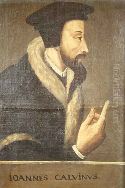 Portrait of John Calvin 1509-64 French theologian and reformer - view 1