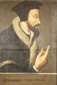 Portrait of John Calvin 1509-64 French theologian and reformer by Anonymous Artist
