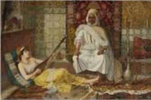 Odalisque Playing Music by Vincent G. Stiepevich