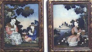 Courtly ladies by Anonymous Artist
