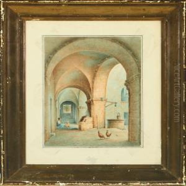 Cloister With Motherand Child - view 1