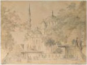 The Blue Mosque, Constantinople by Harald Conrad Stilling