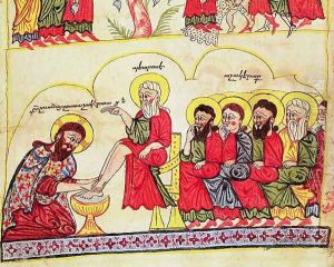 Christ washing the disciples feet