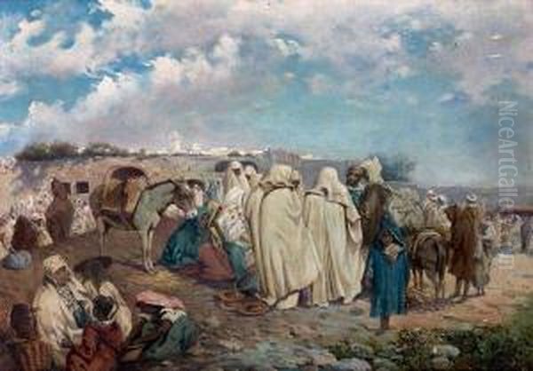 Scene De Marche A Marrakech - view 1