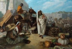 Scene De Marche Au Maroc