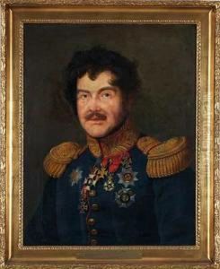 Portrait Des Generalleutnant Reichsfrh. Von Hugel, Ludwigsburg 1775 - 1837 Stuttgart