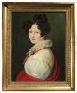 Portrait Der Frau Banzhaf by Franz Seraph Stirnbrand