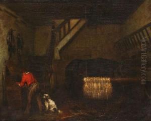 Interieur D""ecurie by Jan Baptiste, Jan Stobbaerts