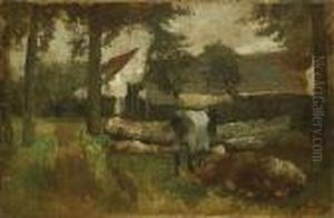 "temps Orageux". by Jan Baptiste, Jan Stobbaerts