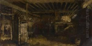 Vue D'etable by Pieter Stobbaerts
