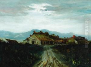House In Landscape by Charles Stewart Stobie