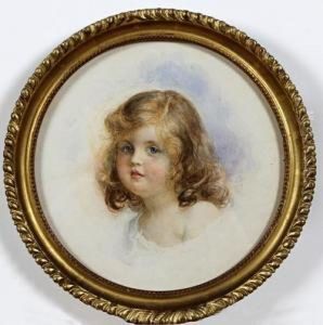 Portrait Of A Young Girl by Henry John Stock