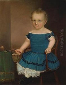 Seated Boy With A Basket Of Chestnuts by Joseph Whiting Stock