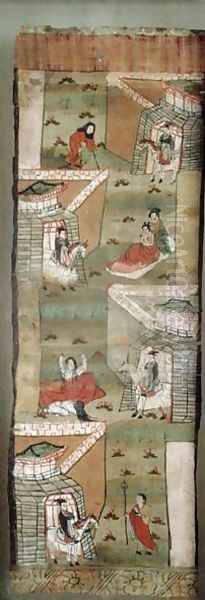 The Four Sights of Prince Siddharta, from Dunhuang - view 1