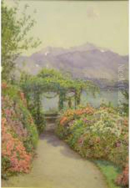 View From The Villa Carlotta Towards Lake Como - view 1