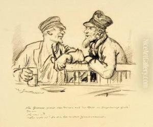 Wirtshausszene Mit Dialog by Hermann Stockmann